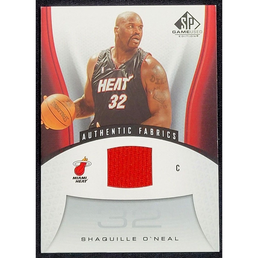 2006-07 SP GAME USED SHAQUILLE O'NEAL AUTHENTIC FABRICS GAME USED JERSEY Heat